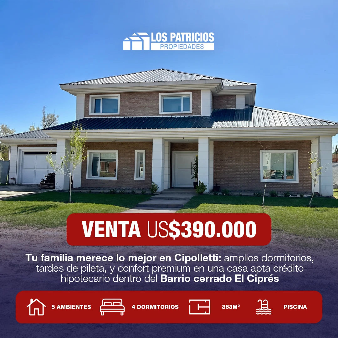 La misma propiedad convertida en una pieza diseñada para redes